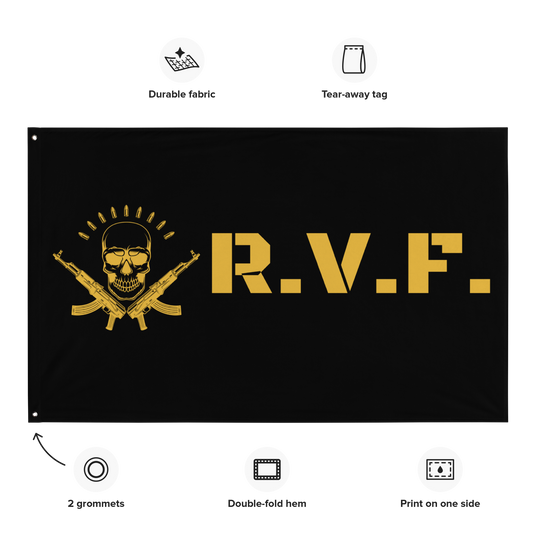 Warrior AF: Resting Vet Face Flag (Gold Edition)