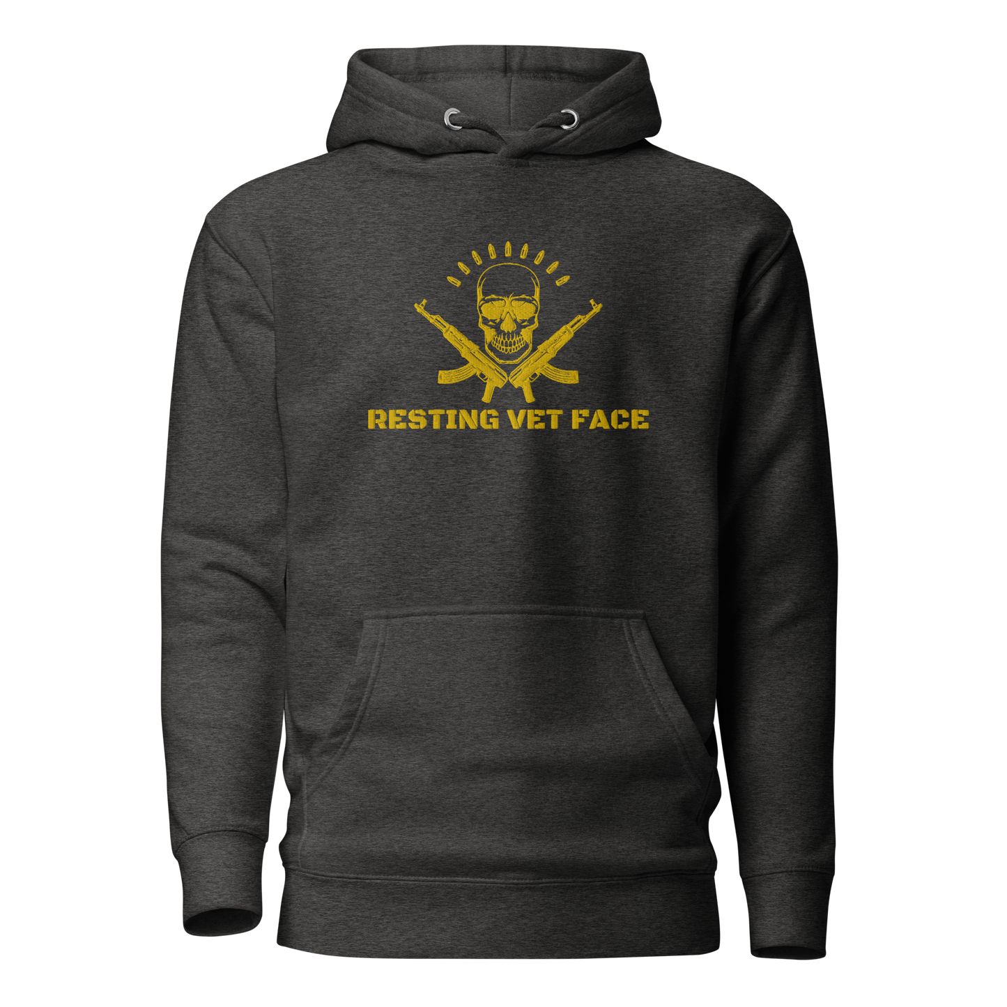 Warrior AF: Resting Vet Face Unisex Hoodie (Gold Edition)